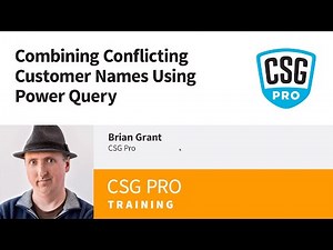 Combining Conflicting Customer Names Using Power Query