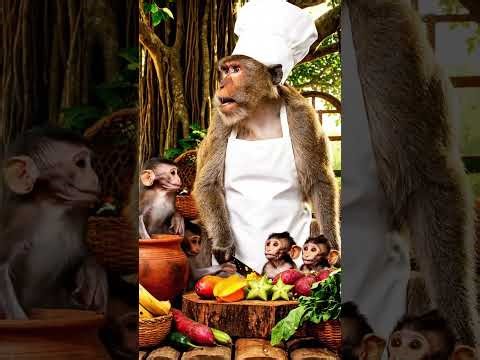Monkey Chef Makes Jungle Feast!
