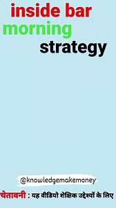 The "inside bar morning strategy" is a trading strategy that involves identifying an "inside bar" pattern on a price chart, particularly during the morning trading session. Here are the key components and steps of this strategy: Inside Bar: An inside bar occurs when the entire price range of a candle is within the high and low range of the previous candle. The inside bar is considered a consolidation or contraction of price and suggests potential indecision or a temporary pause in the prevailing