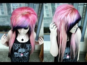 Hiustuto :3 (How to make "scene" hair with extensions)