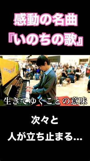 突然、感動の名曲『いのちの歌』を弾いたら…人々が立ち止まり大変なことに/新潟県長岡市リバーサイド千秋 #ストリートピアノ #piano #ピアノ #いのちの歌 #竹内まりや