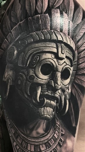 Aztec Ancestral Energy Tattoo Sleeve