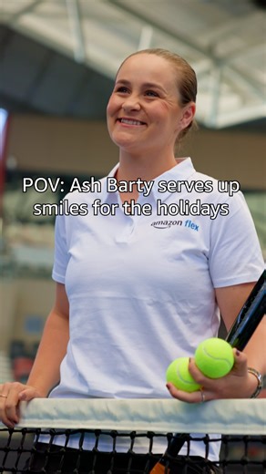 Ash Barty on Instagram: "I love opening the door to a delivery from @amazonaustralia, especially at this time of year 📦🎄 I had the best time delivering packages and bringing a few smiles to homes around Brisbane, with Graham, an Amazon Flex delivery partner, showing me the ropes! To all the delivery partners out there: you’re absolute champions! 💙 #AD #AmazonAustralia #AmazonFlex"