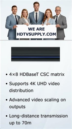 Blustream PRO48HBT70CS Custom Pro 4x8 HDBaseT CSC Matrix - 70m