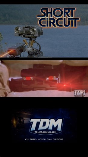 Back then it was just a funny robot movie. Watching Short Circuit today feels different, especially with AI everywhere. Johnny 5 learning what it means to be alive hits way harder now. What did you think of this one? #ShortCircuit #AIThemes #80sCinema #RetroMovies #MovieDiscussion | TrueDarkMajin
