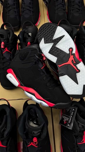 Thats OD Soho on Instagram: "Unboxing The Unreleased Jordan 6 ‘Reverse Infrared’ ‼️‼️ 👀👀 Refined OG shape, updated internal bootie, raised tongue height, and Infrared recreated by studying multiple pairs from the original eras 🧬 Extended Infrared across the midsole, plus sample-level details like inner collar text, special hangtags, and premium packaging 💎2026 movieeeeee"