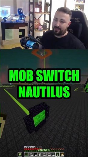 Nautilus Mob Switch! #minecraft #minecrafttutorial #minecraftbuilding #minecraftmemes #gaming