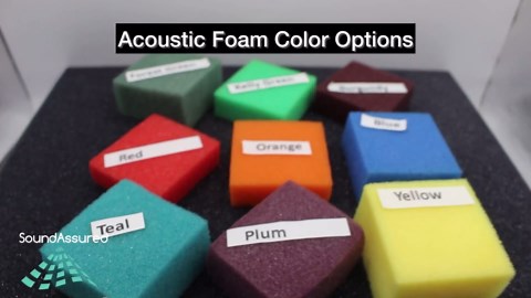 Acoustic Foam Drop Ceiling Tiles - 24x24 Inches - 2x2 Feet - Design - Acoustic Ceilings for Suspended Grid - Blue Color