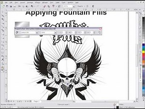 Applying Fountain Fills in Corel DRAW
