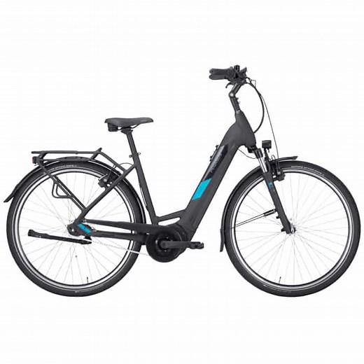 Pegasus Solero Evo 7R Plus E-Bike City Bike Tiefeinsteiger 28" schwarz