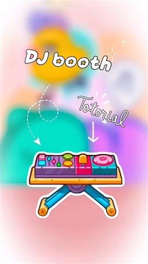 DJ booth Totorial 📷 #avatarworld #tocalifeworld #totorial #shorts