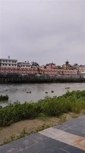 Heavy Rain Fall || view from river side || clean footpath #rain #real #facts #river #viralvideos