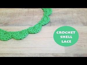 How to crochet a simple shell edging/border? | Crochet With Samra