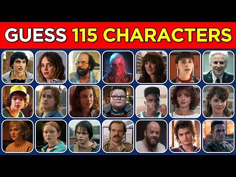 Can You Guess All 115 Stranger Things Characters? 🤔🚲 | EASY ➡️ IMPOSSIBLE