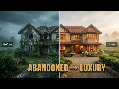 Abandoned 1901 Colonial Tea Estate Restored to Luxury | Relaxing ASMR House Rebuild