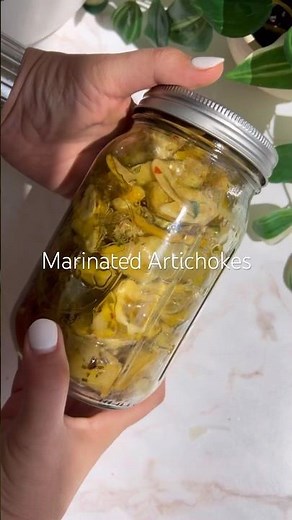 Marinated #Artichokes…sooo good! Perfect for when artichokes are in season. #shorts #recipes