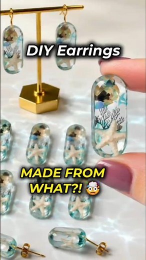 I Made Earrings From a Pill Pack! 🤯 | Resin Earrings. DIY Jewelry. Recycled Jewelry.Upcycled Jewelry
