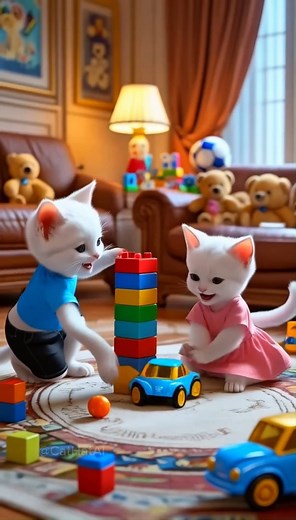 63K views · 1.1K reactions | Evil Cat Babysitter | Kitten Kids Escape | Cat Animation Short #cat#kitten#cutecat#catlover | Power Cat | Facebook