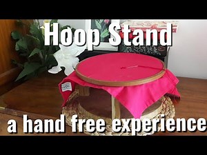 How to make an embroidery hoop stand.