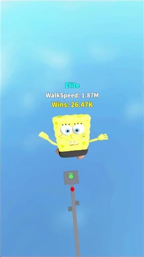 SpongeBob Speed Run Showdown 👋😁 #roblox #shorts #brainrot