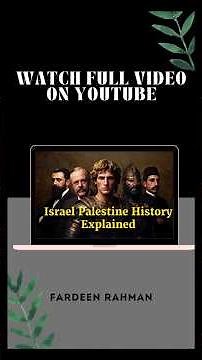 Israel Palestine Geography Explained