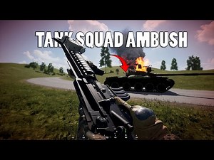 Infantry SQUAD vs 3 Enemy Tanks (Full round Gameplay)
