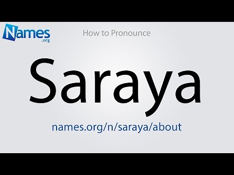 How to Pronounce Saraya