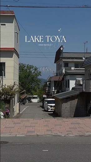 Lake Toya, Hokkaido 🌸 (Full video in profile) #hokkaido #laketoya #spring