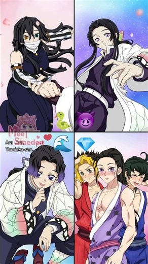 Which is Best?♀️🔁♂️ Hashira GENDER SWAP #KimetsuNoYaiba 性別交換