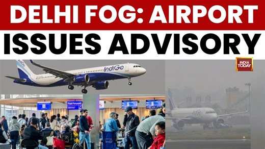 Dense fog in Delhi: Airport issues advisory as visibility dips to 50 metres in NCR