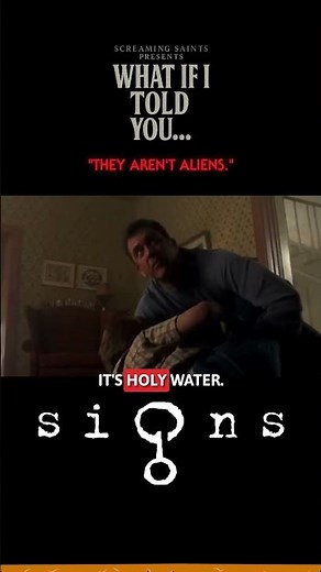 The Monsters In SIGNS Are NOT Aliens 🤯 (Scary Movie Theory) #shorts