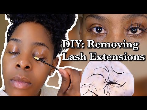 How to remove eyelash extensions at HOME || TARA WILLIAMS