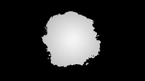 White powder exploding on black background. Motion