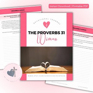 Printable Proverbs 31 Devotional Journal | 21-day Bible Study for Women | Christian Digital Download | Faith-based PDF for Moms & Wives - Etsy