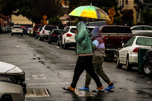 Map shows where California rainfall is over 300% of average this season