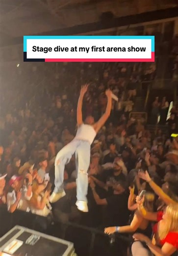 Epic Stage Dive at My First Arena Show