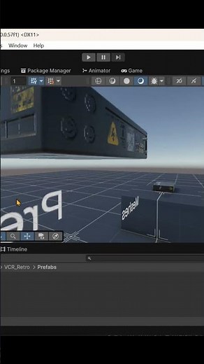 Retroy style VCR Unity 6 in-viewport fly through overview map.
