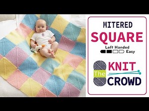 How to Knit Mitered Square