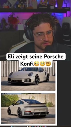 Eli shows off his Porsche configuration 😳🥹🤯 @EliasN97 #eligella #eliasn97 #porsche #crazy