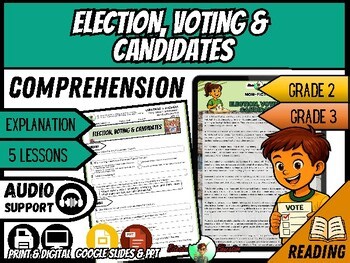 Elections, Voting & Candidates | Reading Comprehension | Grade 2/3