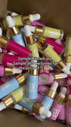 Scared to blind buy? We now have sample sizes of our new perfumes! 🩵✨ #perfume #perfumes #parfums #scentoftheday #newscent #fragrancetiktok #gourmand