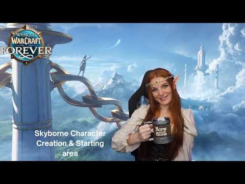 First look at Skyborne and starting area in World of Warcraft Forever Gameplay