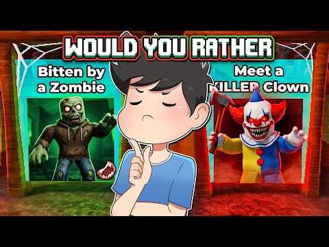 KILLER CLOWN O MAGING ZOMBIE | ROBLOX | Would You Rather But it Actually Happens