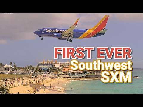 Southwest Airlines Inaugural Flight ✈️ Historic First Flight SXM