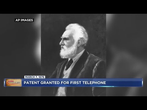 March 7, 1876- Alexander Graham Bell receives patent for telephone
