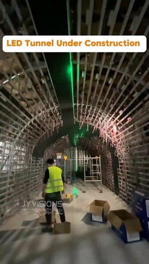 How to build an immersive LED tunnel screen? #howto #resort #leddisplay