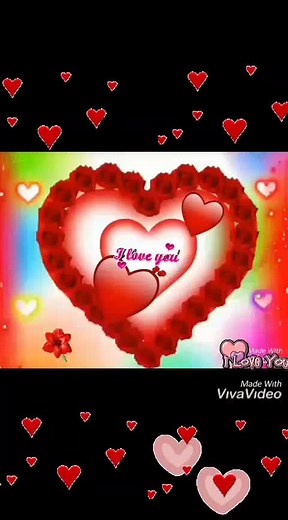Colorful Heart Animation with Inspirational Message