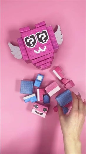 HEART LUCKY BLOCK STEAL A BRAINROT #stealabrainrot #roblox #diy #blindbox #asmr #papercraft
