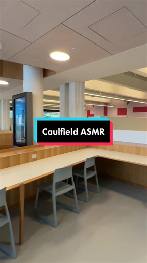 It’s time for some #ASMR on our Caulfield Campus 🎧 POV: you’ve just arrived for at Caulfield Library for a relaxing study sesh. 🏛️ #campuslife #Melbourne