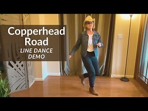 "Copperhead Road" Line Dance to MUSIC | Easy BEGINNER LINE DANCE #linedance